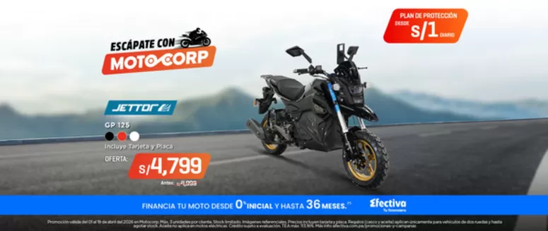 Catálogo Motocorp en Chiclayo | Catálogo Motocorp | 2026-04-01T00:00:00.000Z - 2026-04-19T00:00:00.000Z