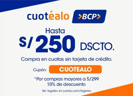 Catálogo Juntoz en Pucallpa | Grandes descuentos en productos seleccionados | 2026-04-03T00:00:00.000Z - 2026-04-17T00:00:00.000Z