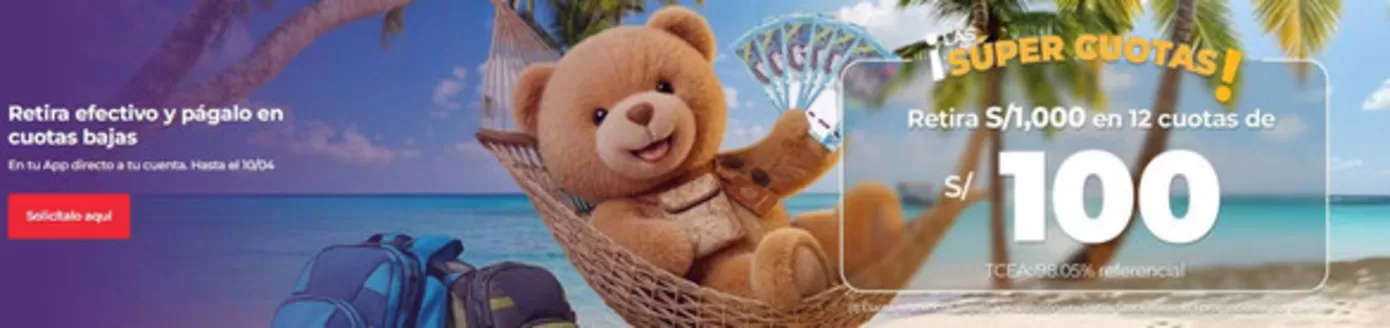 Catálogo Banco Ripley en Huancayo | Las super coutas! | 2026-04-08T00:00:00.000Z - 2026-04-10T00:00:00.000Z