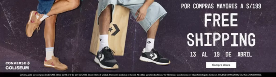 Catálogo Converse en Lima | Free Shipping  | 2026-04-15T00:00:00.000Z - 2026-04-19T00:00:00.000Z