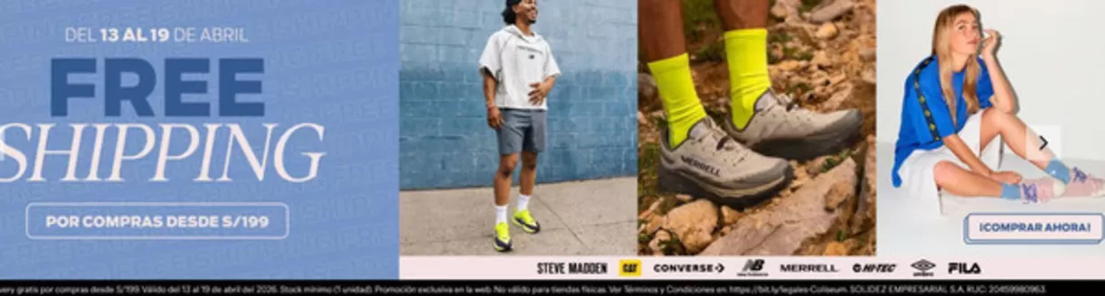 Catálogo Coliseum en Lima | Free Shipping  | 2026-04-17T00:00:00.000Z - 2026-04-19T00:00:00.000Z