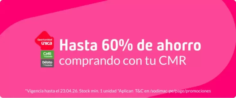 Catálogo Sodimac | Ofertas y promociones actuales | 2026-04-20T00:00:00.000Z - 2026-04-23T00:00:00.000Z