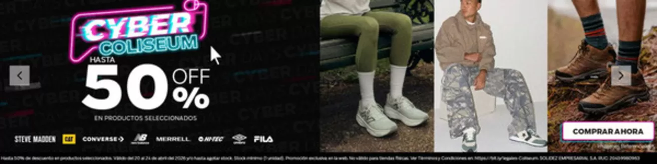 Catálogo Coliseum | Cyber days  | 2026-04-20T00:00:00.000Z - 2026-04-24T00:00:00.000Z