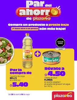 Catálogo Plaza Vea | INSERTO PAR DEL AHORRO | 2026-04-20T00:00:00.000Z - 2026-05-10T00:00:00.000Z