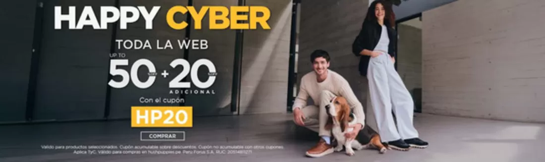 Catálogo Hush Puppies | Happy Cyber  | 2026-04-21T00:00:00.000Z - 2026-04-24T00:00:00.000Z