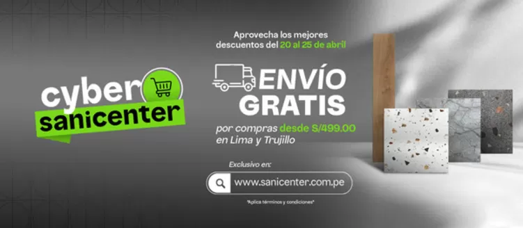 Catálogo Sanicenter en Hualmay | Nuestras mejores gangas | 2026-04-20T00:00:00.000Z - 2026-04-25T00:00:00.000Z