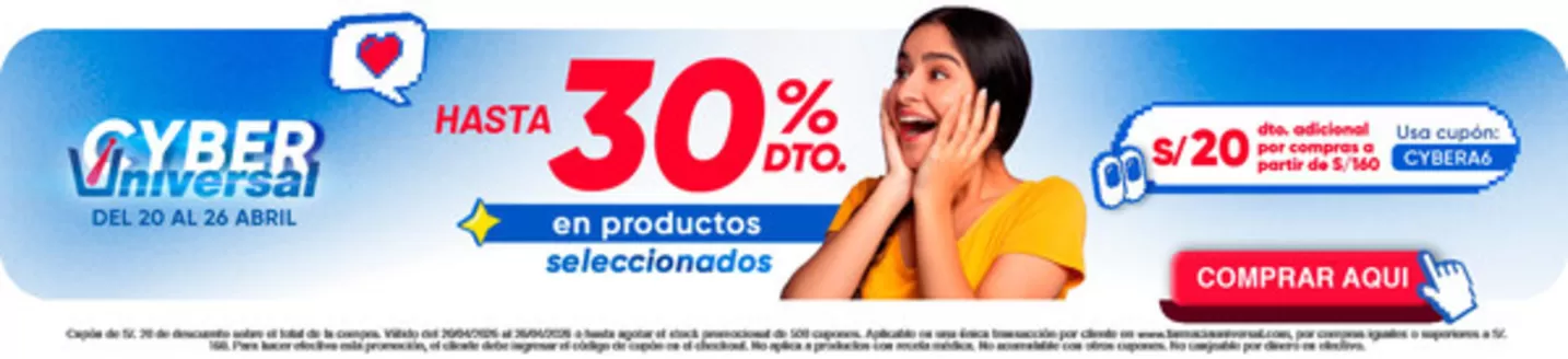 Catálogo Farmacia Universal en Jauja | Catálogo Farmacia Universal | 2026-04-20T00:00:00.000Z - 2026-04-26T00:00:00.000Z