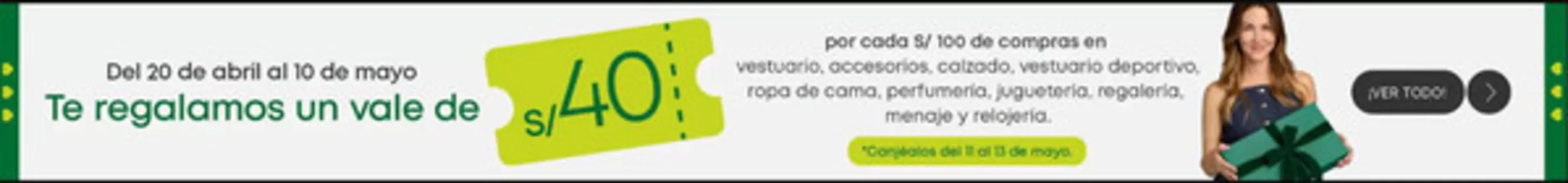 Catálogo Falabella | Te regalamos un vale de S/40 | 2026-04-27T00:00:00.000Z - 2026-05-10T00:00:00.000Z