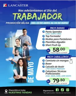 Catálogo Lancaster | Nos adelantamos al dia del Trabajador  | 2026-04-27T00:00:00.000Z - 2026-05-04T00:00:00.000Z