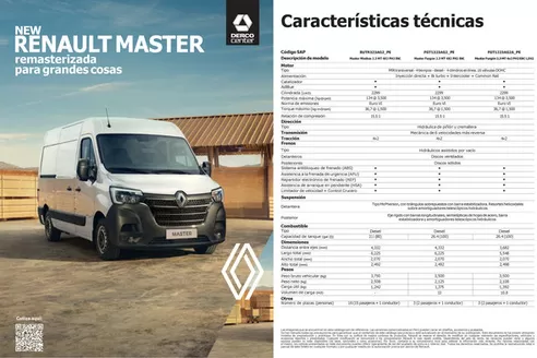 Catálogo Renault | Ficha tecnica master pe 26 | 2026-04-28T00:00:00.000Z - 2026-05-12T00:00:00.000Z
