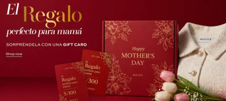 Catálogo Moixx | Sorprende con una gift card  | 2026-04-30T00:00:00.000Z - 2026-05-10T00:00:00.000Z
