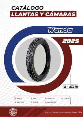 Catálogo Tecnimotors en Lima | Wanda Catálogo llantas y cámaras | 2025-03-06T00:00:00.000Z - 2025-12-31T00:00:00.000Z