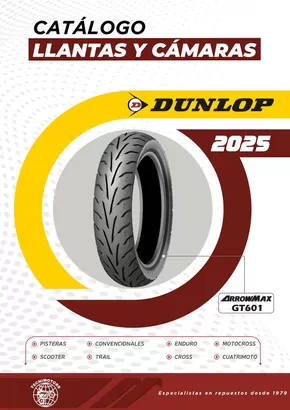 Catálogo Tecnimotors | Dunlop Catálogo llantas y cámaras | 2025-03-06T00:00:00.000Z - 2025-12-31T00:00:00.000Z