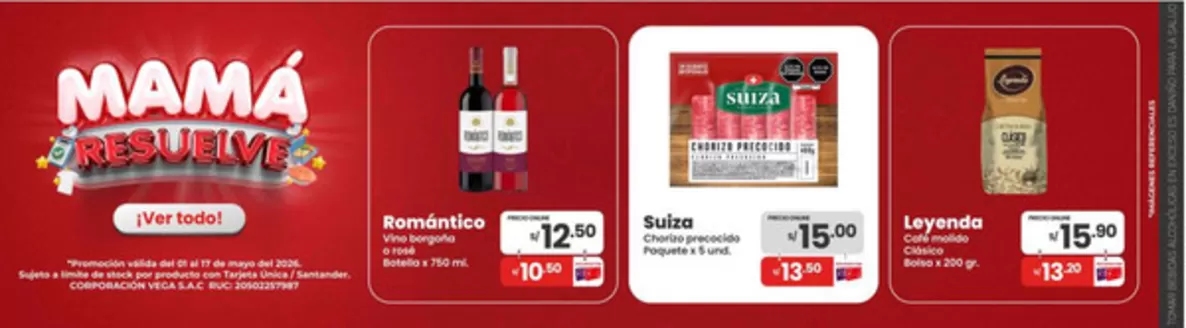 Catálogo Vega en Puerto Maldonado | Ahorra ahora con nuestras ofertas | 2026-05-01T00:00:00.000Z - 2026-05-17T00:00:00.000Z