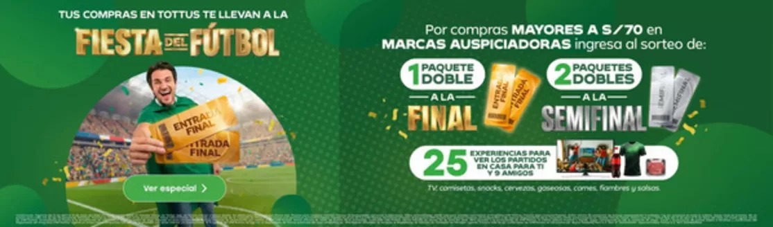 Catálogo Tottus en Puerto Maldonado | Ofertas principales para todos los clientes | 2026-04-16T00:00:00.000Z - 2026-05-13T00:00:00.000Z