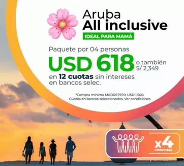Catálogo Viajes Falabella en Juliaca | Aruba all inclusive  | 2026-05-08T00:00:00.000Z - 2026-05-31T00:00:00.000Z