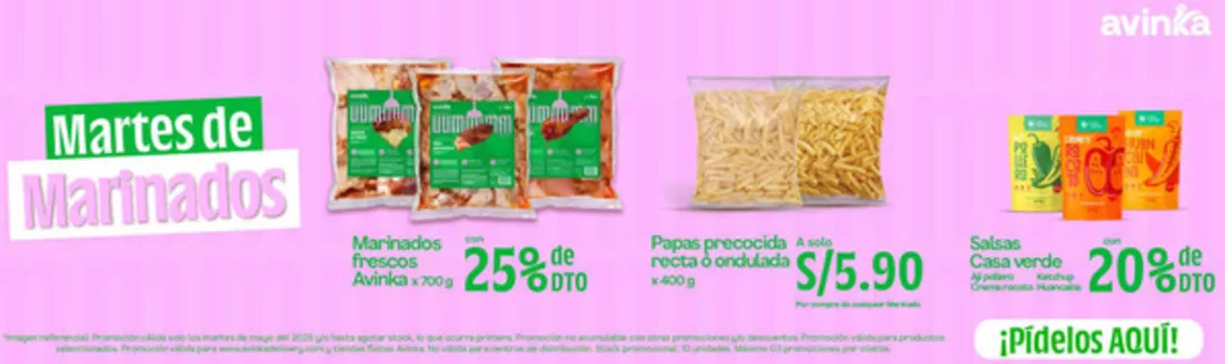 Catálogo Avinka | Martes de marinados | 2026-05-13T00:00:00.000Z - 2026-05-26T00:00:00.000Z