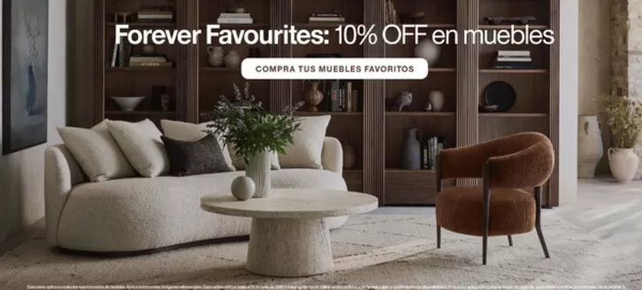 Catálogo Crate & Barrel en Nuevo Chimbote | Forever Favourites 10%off en muebles | 2026-05-15T00:00:00.000Z - 2026-06-30T00:00:00.000Z