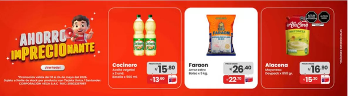 Catálogo Vega en Huayucachi | Descubre ofertas atractivas | 2026-05-18T00:00:00.000Z - 2026-05-24T00:00:00.000Z