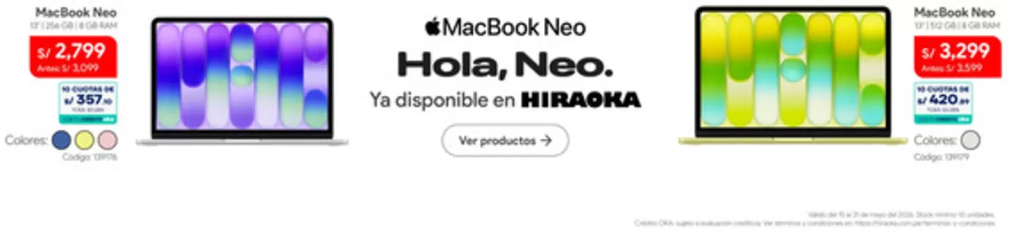 Catálogo Hiraoka en Huayucachi | Gran variedad de ofertas | 2026-05-15T00:00:00.000Z - 2026-05-31T00:00:00.000Z