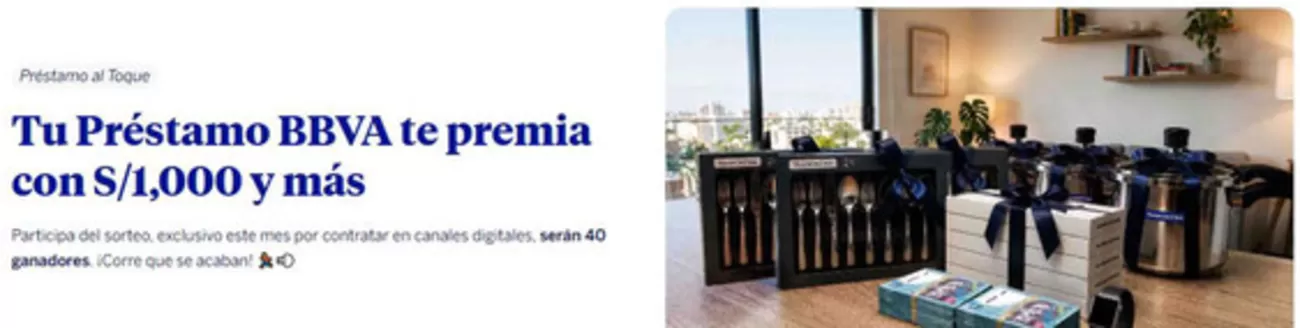 Catálogo BBVA en Punchana | Tu prestamo Bbva te premia con S/1.000 y mas | 2026-06-01T00:00:00.000Z - 2026-06-30T00:00:00.000Z