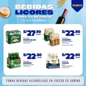 Catálogo Makro | Volante Bebidas y Licores #1 Junio | 2026-06-01T00:00:00.000Z - 2026-06-04T00:00:00.000Z