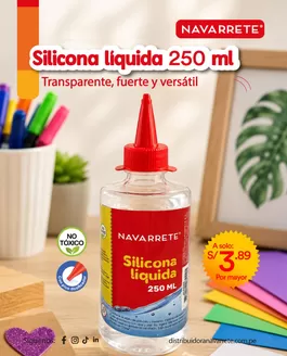 Catálogo Distribuidora Navarrete | Silicona liquida  | 2026-06-02T00:00:00.000Z - 2026-06-30T00:00:00.000Z