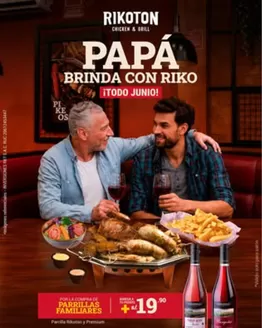 Catálogo Rikoton Chicken en Chiclayo | Papa brinda con riko  | 2026-06-04T00:00:00.000Z - 2026-06-30T00:00:00.000Z