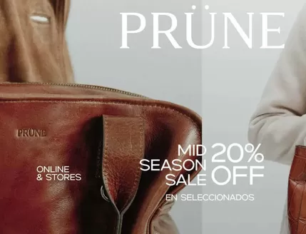 Catálogo Prüne en Chiclayo | Mid Season 20% sale off | 2026-06-08T00:00:00.000Z - 2026-06-30T00:00:00.000Z