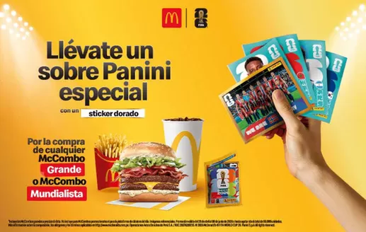 Catálogo McDonald's | Llevate un sobre Panini especial | 2026-06-09T00:00:00.000Z - 2026-06-30T00:00:00.000Z