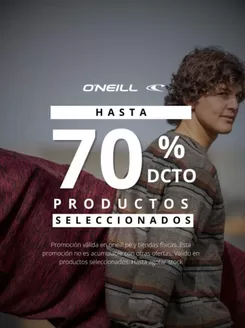 Catálogo O'Neill | Hasta 70%dcto productos seleccionados | 2026-06-09T00:00:00.000Z - 2026-06-30T00:00:00.000Z