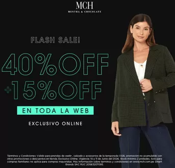 Catálogo Mentha & Chocolate | Flash Sale | 2026-06-10T00:00:00.000Z - 2026-06-11T00:00:00.000Z