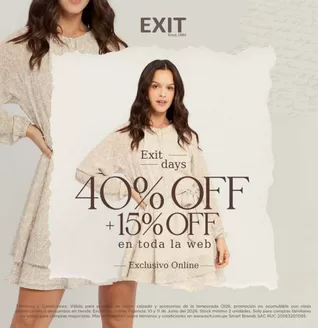 Catálogo Exit | Exit Days | 2026-06-10T00:00:00.000Z - 2026-06-11T00:00:00.000Z