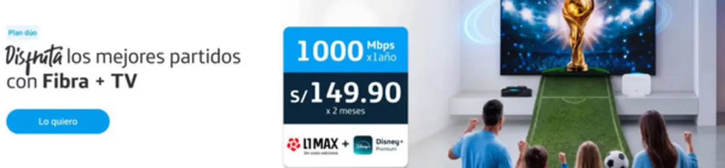 Catálogo Movistar en Atico | Disfruta los mejores partidos Fibra + Tv  | 2026-06-10T00:00:00.000Z - 2026-07-31T00:00:00.000Z