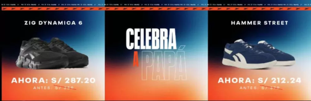 Catálogo Reebok | Celebra a papa | 2026-06-12T00:00:00.000Z - 2026-06-30T00:00:00.000Z