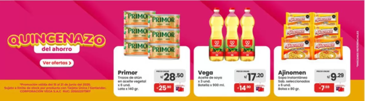 Catálogo Vega | Ahorra ahora con nuestras ofertas | 2026-06-15T00:00:00.000Z - 2026-06-21T00:00:00.000Z