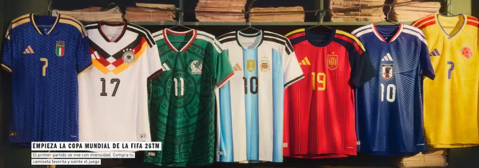 Catálogo ADIDAS | Empieza la copa mundial de la fifa | 2026-06-17T00:00:00.000Z - 2026-07-31T00:00:00.000Z
