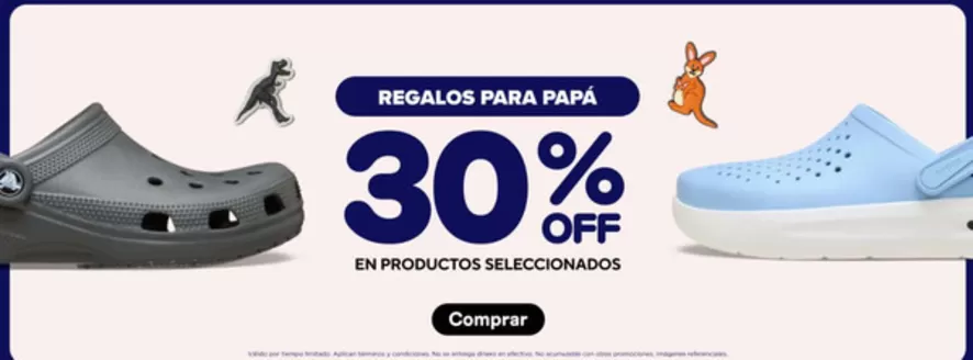 Catálogo Crocs | Regalos para Papa | 2026-06-17T00:00:00.000Z - 2026-06-30T00:00:00.000Z