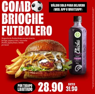 Catálogo Pardo's Chicken | Combo brioche futbolero | 2026-06-17T00:00:00.000Z - 2026-06-30T00:00:00.000Z