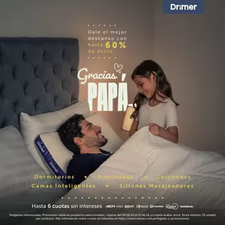 Catálogo Drimer | Dale el mejor descanso con hasta 60% de dscto | 2026-06-18T00:00:00.000Z - 2026-06-21T00:00:00.000Z