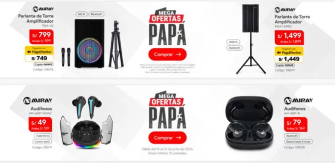 Catálogo Hiraoka | Mega Ofertas Papa | 2026-06-19T00:00:00.000Z - 2026-06-22T00:00:00.000Z