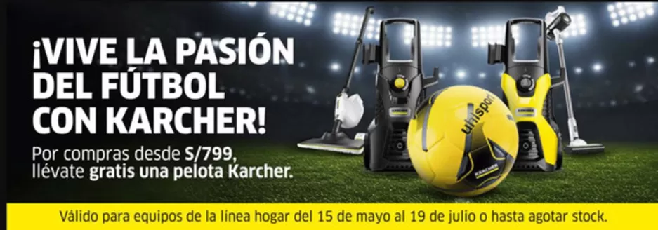 Catálogo Karcher | Vive la pasion del futbol con karcher! | 2026-06-19T00:00:00.000Z - 2026-07-19T00:00:00.000Z
