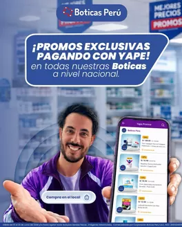 Catálogo Boticas Perú en La Oroya | Promos exlusivas pagando con yape! | 2026-06-22T00:00:00.000Z - 2026-06-30T00:00:00.000Z