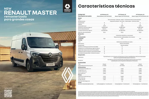 Catálogo Derco | Renault Master minibus 2.3 TDI 2026 | 2026-06-22T00:00:00.000Z - 2026-07-06T00:00:00.000Z