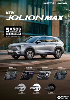 Catálogo Derco | Haval Haval Jolion Max HAVAL JOLION MAX 1.5 AT INTELLIGENT 2026 | 2026-06-22T00:00:00.000Z - 2026-07-06T00:00:00.000Z