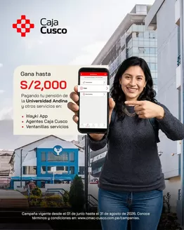 Catálogo Caja Municipal Cusco en Cusco | Gana hasta S/2.000 | 2026-06-24T00:00:00.000Z - 2026-08-31T00:00:00.000Z
