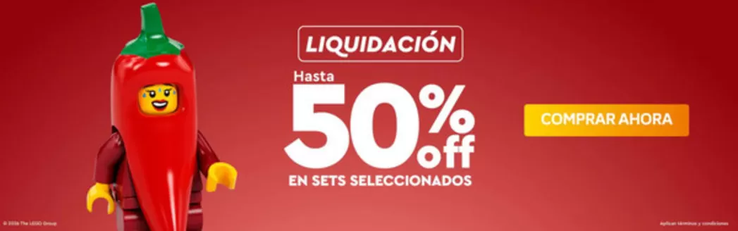 Catálogo LEGO | Hasta 50%off en sets seleccionados  | 2026-06-25T00:00:00.000Z - 2026-07-25T00:00:00.000Z