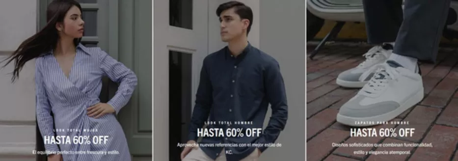 Catálogo Kenneth Cole | Look total 60%off  | 2026-06-29T00:00:00.000Z - 2026-07-25T00:00:00.000Z
