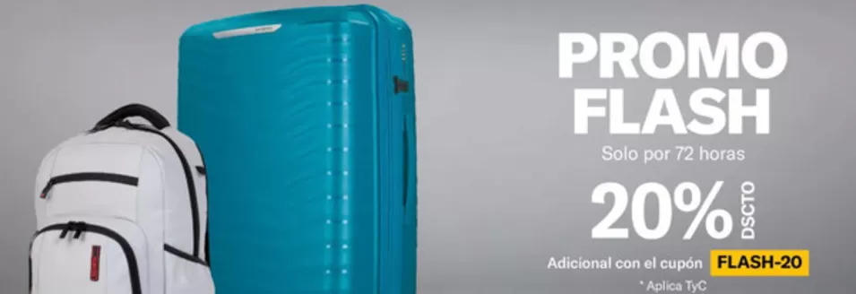 Catálogo Samsonite | Flash Sale | 2026-06-30T00:00:00.000Z - 2026-07-02T00:00:00.000Z