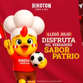 Catálogo Rikoton Chicken | Disfruta del verdadero sabor patrio | 2026-07-03T00:00:00.000Z - 2026-07-31T00:00:00.000Z